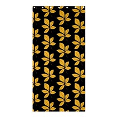 Orange And Black Leaves Shower Curtain 36  X 72  (stall)  by ConteMonfrey