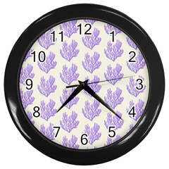 Seaweed Clean Wall Clock (black) by ConteMonfrey