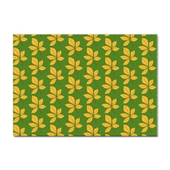 Orange Leaves Green Sticker A4 (10 Pack)