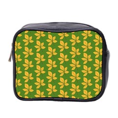 Orange Leaves Green Mini Toiletries Bag (two Sides) by ConteMonfrey