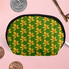 Orange Leaves Green Accessory Pouch (medium) by ConteMonfrey