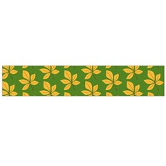 Orange Leaves Green Large Flano Scarf  by ConteMonfrey