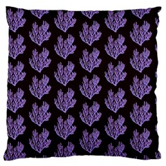 Black Seaweed Standard Flano Cushion Case (one Side) by ConteMonfrey