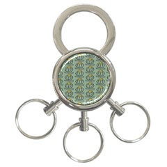 Cactus Green 3-ring Key Chain by ConteMonfrey