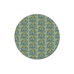 Cactus Green Magnet 3  (round) by ConteMonfrey