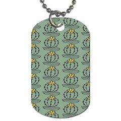 Cactus Green Dog Tag (two Sides) by ConteMonfrey