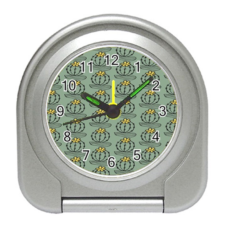 Cactus Green Travel Alarm Clock