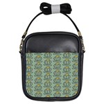 Cactus Green Girls Sling Bag Front