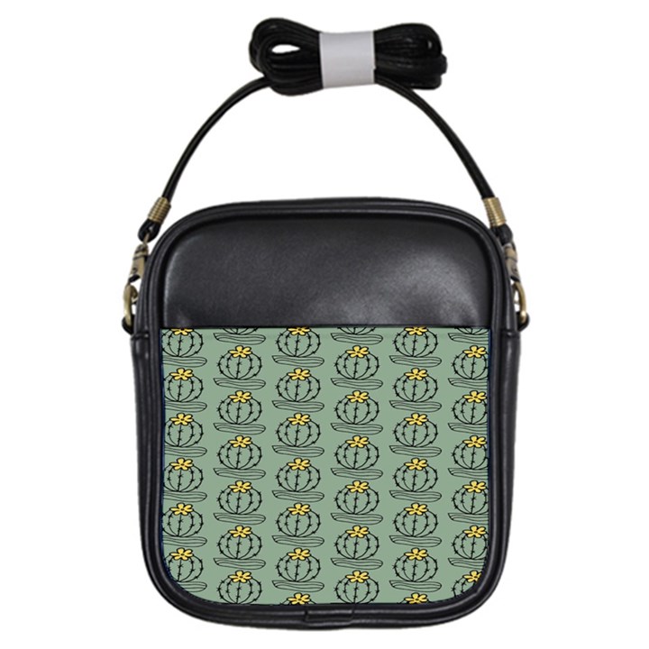 Cactus Green Girls Sling Bag