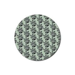 Cactus Lines Rubber Coaster (round) by ConteMonfrey