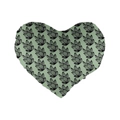 Cactus Lines Standard 16  Premium Heart Shape Cushions by ConteMonfrey