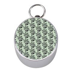 Cactus Lines Mini Silver Compasses by ConteMonfrey