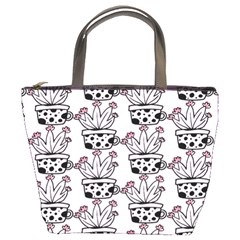 Lovely Cactus With Flower Bucket Bag by ConteMonfrey