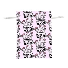 Lovely Cactus With Flower Lightweight Drawstring Pouch (s) by ConteMonfrey