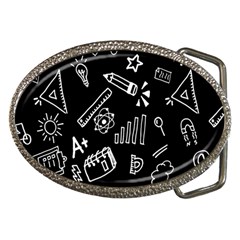 Knowledge Drawing Education Science Belt Buckles by Wegoenart