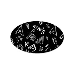 Knowledge Drawing Education Science Sticker (oval)