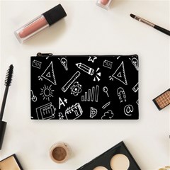 Knowledge Drawing Education Science Cosmetic Bag (small) by Wegoenart