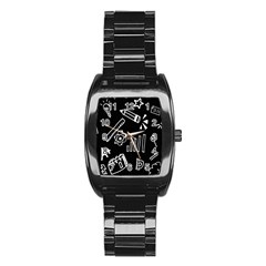 Knowledge Drawing Education Science Stainless Steel Barrel Watch by Wegoenart