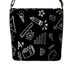 Knowledge Drawing Education Science Flap Closure Messenger Bag (l) by Wegoenart