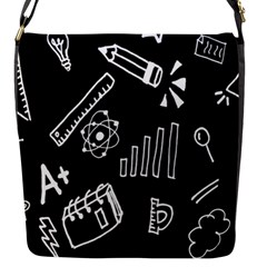 Knowledge Drawing Education Science Flap Closure Messenger Bag (s) by Wegoenart