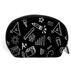 Knowledge Drawing Education Science Accessory Pouch (large) by Wegoenart