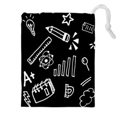 Knowledge Drawing Education Science Drawstring Pouch (5xl) by Wegoenart