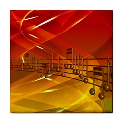 Music Notes Melody Note Sound Tile Coaster by Wegoenart