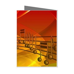 Music Notes Melody Note Sound Mini Greeting Cards (pkg Of 8) by Wegoenart