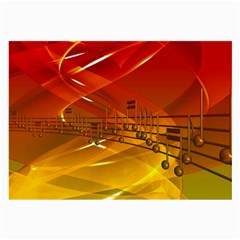 Music Notes Melody Note Sound Large Glasses Cloth (2 Sides) by Wegoenart