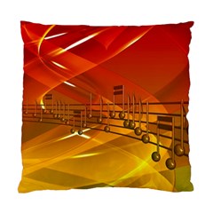 Music Notes Melody Note Sound Standard Cushion Case (one Side) by Wegoenart