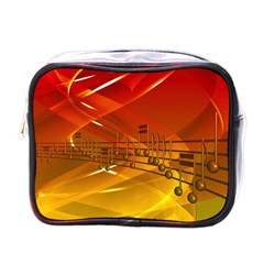 Music Notes Melody Note Sound Mini Toiletries Bag (one Side) by Wegoenart