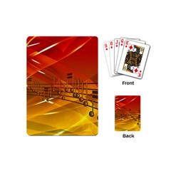 Music Notes Melody Note Sound Playing Cards Single Design (mini) by Wegoenart