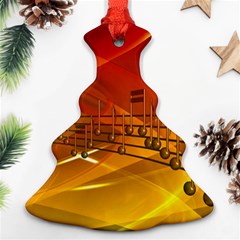 Music Notes Melody Note Sound Ornament (christmas Tree)  by Wegoenart