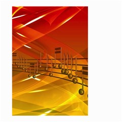 Music Notes Melody Note Sound Small Garden Flag (two Sides) by Wegoenart