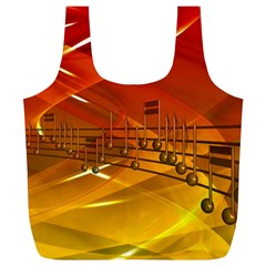 Music Notes Melody Note Sound Full Print Recycle Bag (xl) by Wegoenart