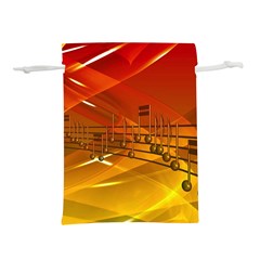 Music Notes Melody Note Sound Lightweight Drawstring Pouch (l) by Wegoenart