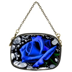 Blue Rose Bloom Blossom Chain Purse (one Side) by Wegoenart