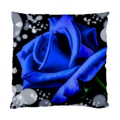 Blue Rose Bloom Blossom Standard Cushion Case (two Sides)