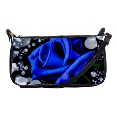 Blue Rose Bloom Blossom Shoulder Clutch Bag by Wegoenart