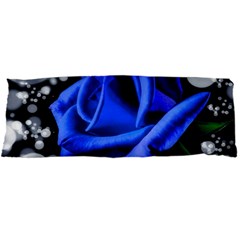 Blue Rose Bloom Blossom Body Pillow Case Dakimakura (two Sides) by Wegoenart