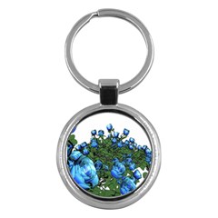 Flower Roses Rose Nature Bouquet Key Chain (round) by Wegoenart