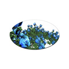 Flower Roses Rose Nature Bouquet Sticker Oval (10 Pack)