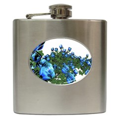 Flower Roses Rose Nature Bouquet Hip Flask (6 Oz) by Wegoenart