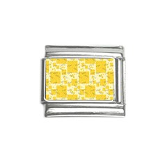 Party Confetti Yellow Squares Italian Charm (9mm)