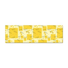 Party Confetti Yellow Squares Sticker Bumper (10 Pack)