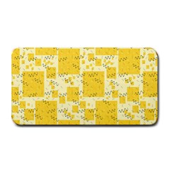 Party Confetti Yellow Squares Medium Bar Mat by Wegoenart