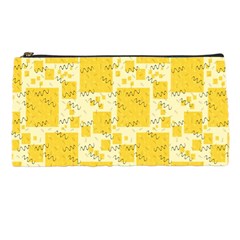 Party Confetti Yellow Squares Pencil Case by Wegoenart