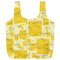 Party Confetti Yellow Squares Full Print Recycle Bag (xl) by Wegoenart