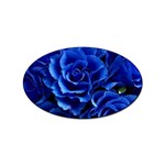 Blue Rose Flower Plant Romance Sticker (Oval) Front