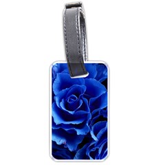 Blue Rose Flower Plant Romance Luggage Tag (one Side) by Wegoenart